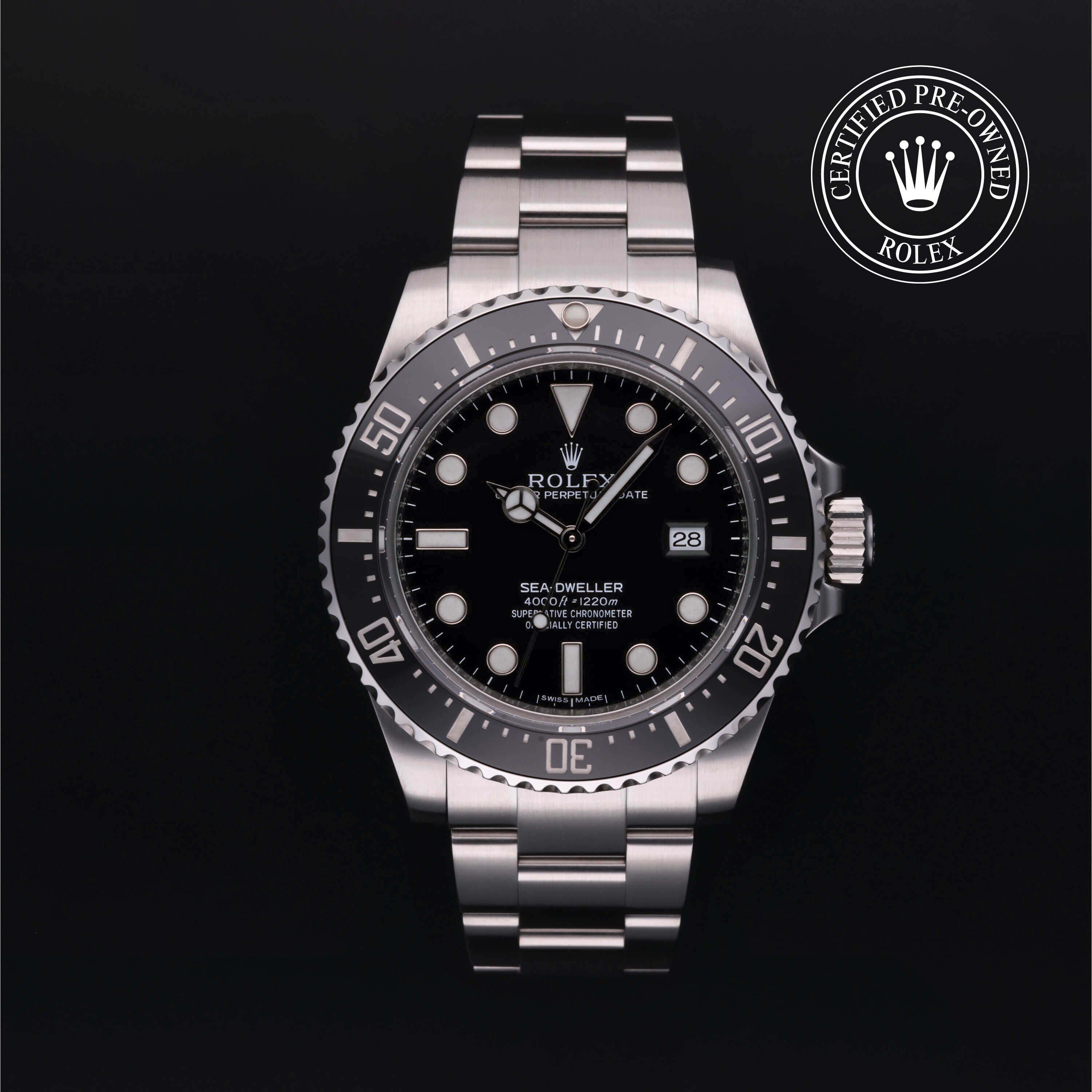 Rolex Certified Pre Owned Sea Dweller 40 mm in Steel 116600 Oriental Watch Company