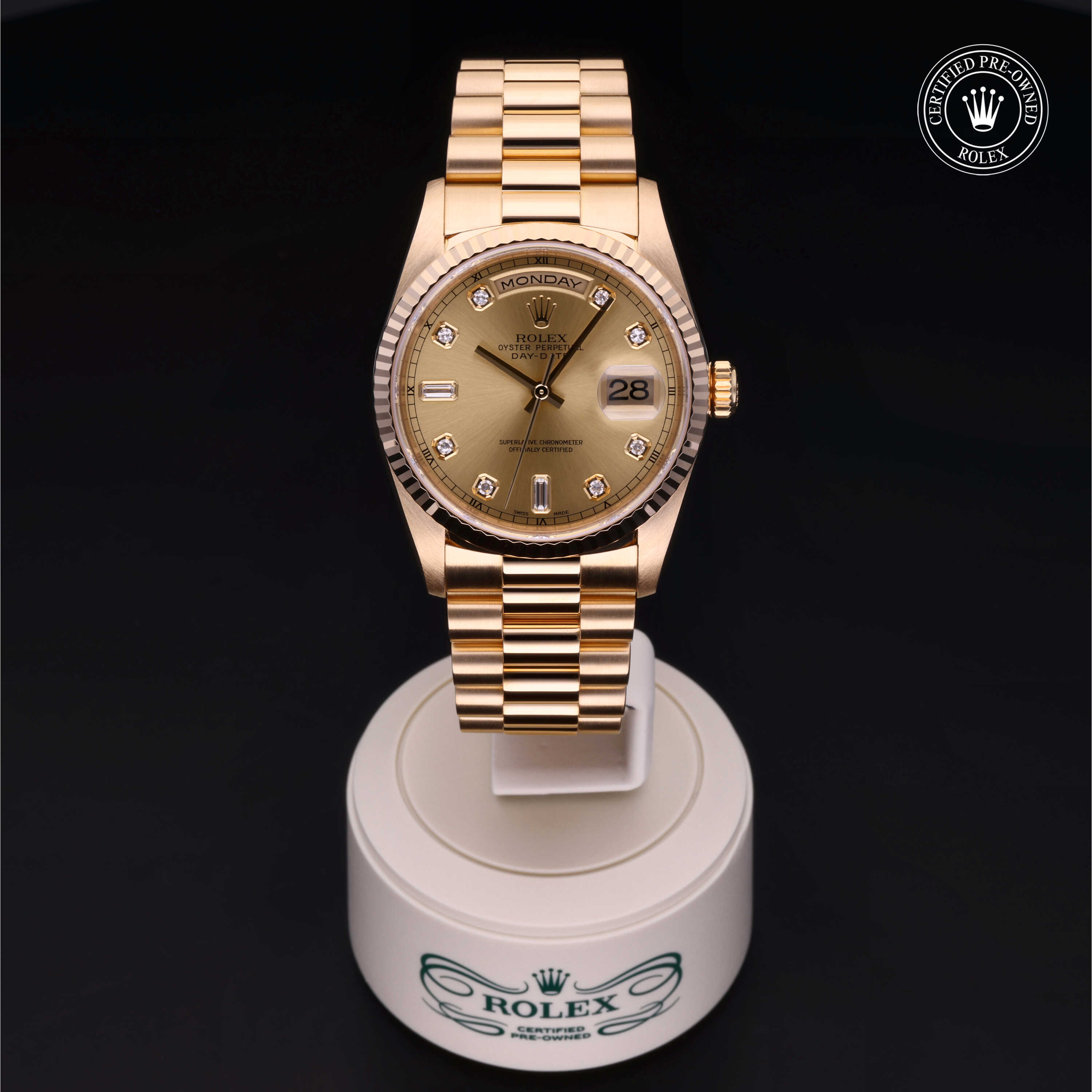 Rolex 星期日历型 360 view 18238